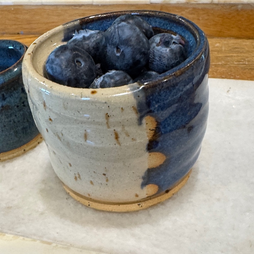 Handmade Ceramic Pottery Berry Bowl Artisan Signed